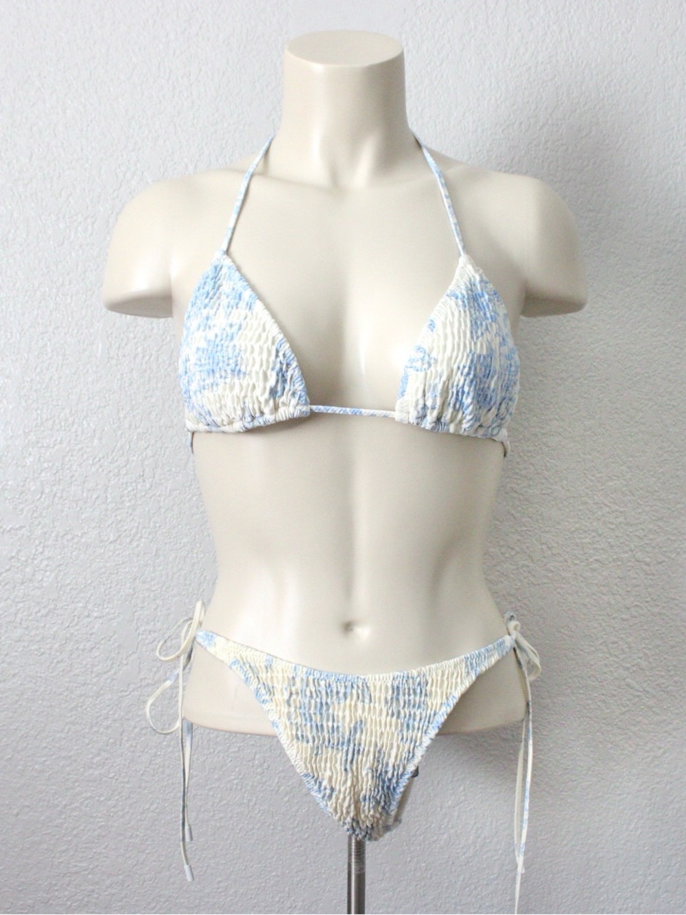 Triangl Vinca Smocked Floral Bikini Set
